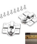 10 Pack Zinc Alloy Key Hasp Lock Toggle Latch with screws for wooden boxes, mini jewelry chests, and gift boxes, 26 by 28mm