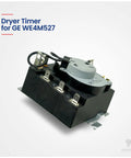 GE Dryer Timer Replacement WE4M365 WE4M527 Premium Pro Grade Timer With Easy Install, OEM Quality on white background.