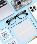 MaxiClean lens and screen wipes, 200 pre-moistened, individually wrapped for glasses and devices.