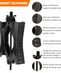 Heavy Duty X Shape Wheel Chocks for RVs and Travel Trailers with reinforced design for stability and wrench compatibility