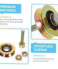 50Mm Industrial Sliding Door Roller With U Type Track Wheel For Shower Doors Heavy Duty Glass Door Hardware Easy To Install And Durable Replacement Part in close-up view with assembly parts showing steel construction.