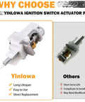 Ignition Switch Actuator Pin Kit Replacement for Jeep Wrangler 1997 2006 Liberty 2002 2007