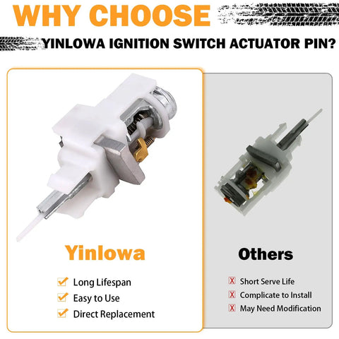 Ignition Switch Actuator Pin Kit Replacement for Jeep Wrangler 1997 2006 Liberty 2002 2007