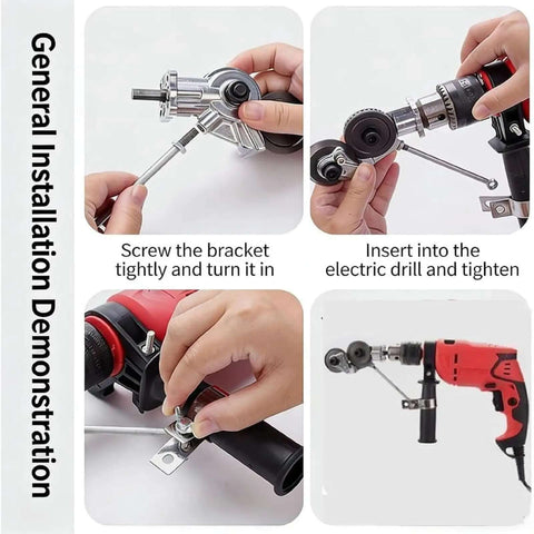 General installation of Drill Powered Sheet Metal Cutter And Nibbler Attachment For Heavy Duty Metal Cutting