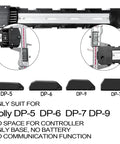 Ebike Battery Base Mounting Plate Bracket With 5 Pin Connector, Polly DP-5 DP-6 DP-7 DP-9, No Space for Controller