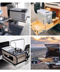 Heavy Duty Side Mount Drawer Slides Double Ball Steel Track Built Tough As Nails With Bidirectional Locking For Bedroom Drawers slickly holding kitchen setups in a van.