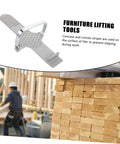 Professional Grade Heavy Duty Aluminum Alloy Furniture Lifter Tool Kit Featuring Anti Slip Leverage, showing tools with textured grip.