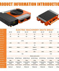 Electric Machinery Skate Dolly specifications, sizes, and features for heavy equipment transport. Kickstart Your Warehouse Operations With This Beastly Electric Machinery Skate Dolly For Big Heavy Equipment Transport.
