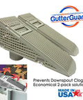 Wedge Downspout Guard 2 Pack That Prevents Clogged Downspouts From Leaves And Debris Reduces Gutter Cleanouts