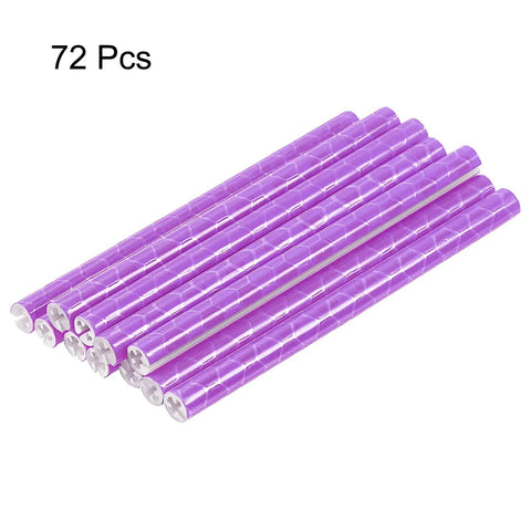 Reflective Spoke Skins 72Pcs For Bikes And Motors 0.2 Inch Spoke Covers 5mm Wheel Trim Wrap 360 Degree Visibility Purple
