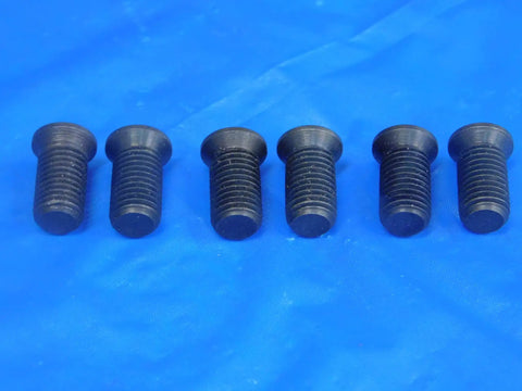Straight Up Legit Six Pack Of Fresh S58 Insert Shim Screws Beat Down Tough Indexable Tool Holder Backup Fasteners on blue background.