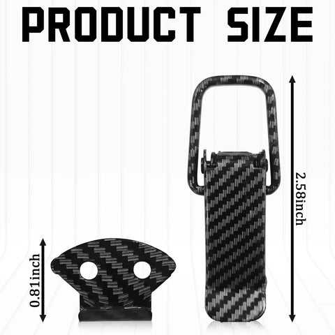 Heavy Duty Carbon Fiber Bumper Clips 2 Pack Quick Release Security Lock Front And Rear Bumper Clips Universal Fit For Most Cars Trucks And SUVs Large Set dimensions
