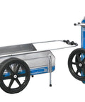 Beast Marine-Grade Aluminum Fold-It Utility Cart for Boats, heavy-duty, folded and unfolded view, 55 x 30.75 x 23 inches