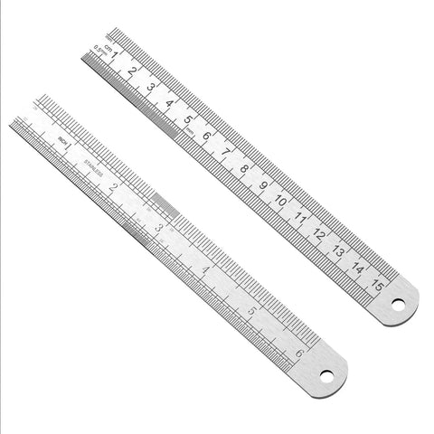 Precision Dial Caliper And Micrometer Kit Pro Grade With Stainless Steel Ruler 0-6 Inch Range 0.001 Inch Accuracy rulers shown