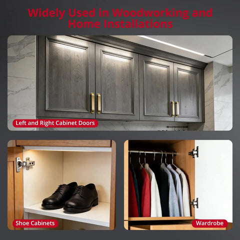 Adjustable Cabinet Door Installation Jig Featuring Dual Imperial And Metric Markings Dead Nuts Accurate Mounting Positioning Tool For Home Renovations Solid Aluminum Frame view with cabinets and indoor shoe storage.