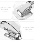 Stainless steel hydraulic soft-close cabinet hinges for durable and beautiful kitchen cabinets and wardrobes.