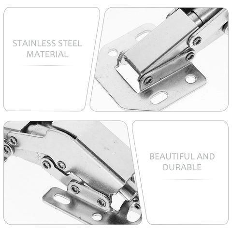 Stainless steel hydraulic soft-close cabinet hinges for durable and beautiful kitchen cabinets and wardrobes.