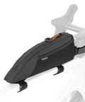 Top Tube Bike Bag For Cycling Dope 1L Frame Storage Waterproof Bikepacking Bag attached to a bike frame
