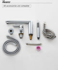 Bathtub Filler With Handheld Shower And Waterfall Spout, 3 Hole Widespread Deck Mounted Roman Tub Faucet Set In Chrome parts