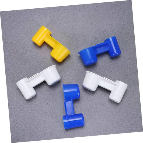 Five Piece Automatic Bird Water Dispenser Set With Dual Drinking Ports Hassle Free Install Drip Proof Auto Refill Cups For Parrots And Pigeons Super Convenient No Mess Design For Home Or Pet Shop Use Random Colors - Colorful drinking spouts