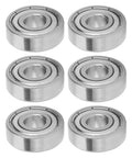 10 Pack Stainless Steel Ball Bearings 7x19x6mm For Roller Skates, Skateboards, Longboards, Inline Skates And Electric Scooters