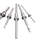 Zero Backlash Dual Nut Ball Screw Assembly for CNC Machines and 3D Printers, 5mm Lead, Bearing Steel Build, various sizes displayed