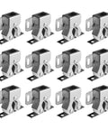 Bead Roller Catch Set Silver Finish Cabinet Latch 12 Pack Double Roller Heavy Duty Hardware Stainless Steel Doors And Cabinets
