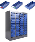 Heavy Duty 40 Drawer Parts Cabinet With ABS Drawers And Metal Frame, Nut And Bolt Organizer for garage and workshop, shown with drawer detail
