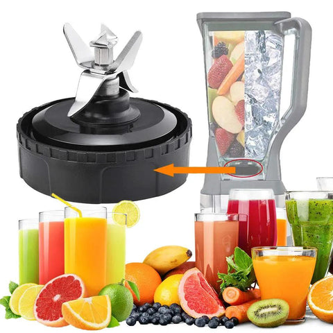 Replacement Blender Blade For Ninja Fits Nutri Ninja Auto IQ No Fuss 16 Oz Cup Six Fin Male Blade With Rubber Gasket Compatible With BL620C
