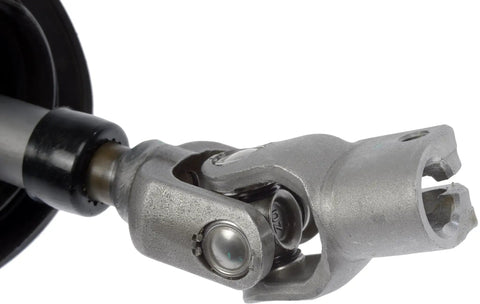 Close-up of Essential Intermediate Steering Shaft Direct Oem Fit, durable metal joint for smooth control and straight swap.