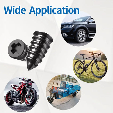 Tire Repair Rubber Nail Kit With Extraction Pliers Screwdriver And Gloves 40 Piece Vacuum Tire Repair Screws Emergency Tubeless Tire Plug Kit wide application for vehicles