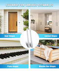 Heavy Duty 36 Inch Stainless Steel Piano Hinge 3 Inch Wide Continuous Hinge 2 Pack 0.06 Thick for various door and cabinet uses.