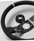 Black racing wheel adapter plate for cars one set easy install boost comfort and control fits various steering wheels car mod accessory for street and track