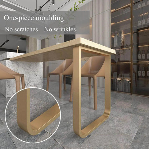 Rock Solid Industrial Metal Table Legs Two Pack Heavy Duty Square Tube Replacement Furniture Supports With Built Tough Adjustable Foot Pads in modern kitchen setting.