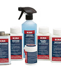 Multiple metal and wood restoration products including Gold Honing Solution for Water Stones and Sharpening Systems, non-corrosive, 250ml.
