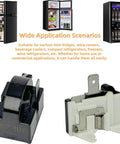 2-Pack PTC Refrigerator Starter Relay Kit With Overload Protectors 6750C-0005P shown with various compact refrigerators in background