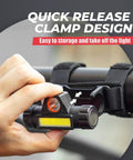 Quick release clamp design for Rechargeable UTV Dome Light For Roll Bar Mount, USB Charging Interior Work Light, Fits 1.5 To 2.0 Inch Bars