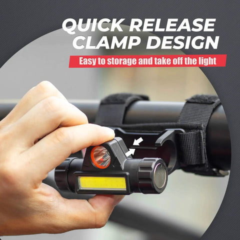 Quick release clamp design for Rechargeable UTV Dome Light For Roll Bar Mount, USB Charging Interior Work Light, Fits 1.5 To 2.0 Inch Bars