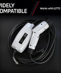 Go-To Portable Level 1 EV Charger For Home And On The Go 12 Amp At 120 Volt NEMA 5 15P Plug Indoor Outdoor Use J1772 Connector 20 Foot Cable SEV1670 Ships Fast coiled