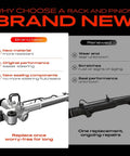 Comparison of brand new and renewed hydraulic power steering rack and pinion for Toyota Tacoma and 4Runner, 1996 to 2004