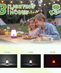 Children using Kid Friendly Camping Lantern And Night Light With AAA Batteries Included, 360 Degree Eye Safe Glow, IPX4 Waterproof