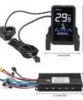 LCD display and controller for Upgrade Your Ride With A Dope 48V 1000W Rear Hub Motor Electric Bike Conversion Kit