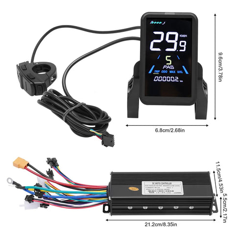 LCD display and controller for Upgrade Your Ride With A Dope 48V 1000W Rear Hub Motor Electric Bike Conversion Kit