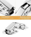 Stainless Steel Cabinet Hinge With Soft Close Hydraulic Damper Buffer for smooth door action, showcasing durable metal sleeve structure