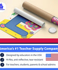 Bienvenidos Welcome Poster Set For Spanish Classrooms on satin paper, partially rolled, with vibrant design and tube packaging.