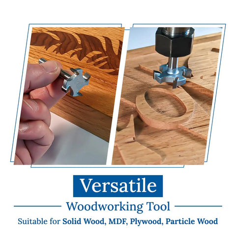 1 Inch Surfacing CNC Router Bit For Spoilboard And Wood Flattening, 1/4 Inch Shank, Carbide Tipped, Ultra Smooth Finish