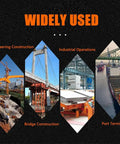 Various industrial applications of the Top Shelf Horizontal Plate Lifting Clamp For Steel And Stone With 5 Ton Capacity Knockout Grip System.