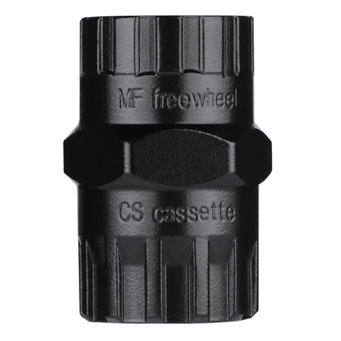 2 In 1 Speed Cassette Lockring Tool showing black steel construction for bike cassette and freewheel removal