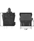 Plunger Type Accelerator Foot Switch Replacement Part 00801 2039 For Power Wheels Kids Ride On Cars Ford F150 Raptor Wrangler Dune Racer SUV Black Easy Fit, 1.57 x 1.34 x 0.87 in