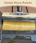 Long Reach Deck Stain Brush Kit With 60 Inch Extension Pole 7-inch applicator in paint tray